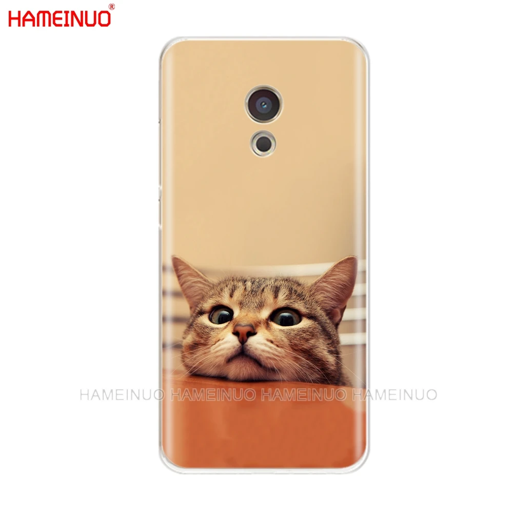 HAMEINUO милый кот пейзаж животных чехол для телефона для Meizu M6 M5 M5S M2 M3 M3S MX4 MX5 MX6 PRO 6 5 U10 U20 Примечание плюс - Цвет: 43553