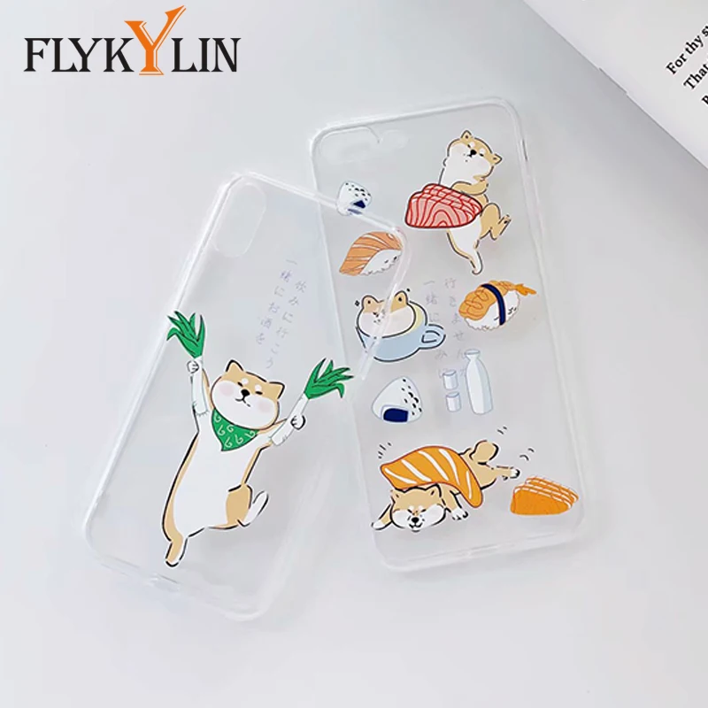 FLYKYLIN милый вельш корги пемброк Шиба ину животное собака Мягкий силиконовый чехол
