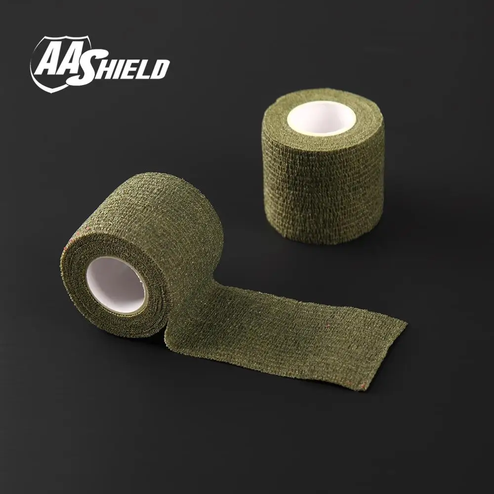 

AA Shield Outdoor Camping bandage Camo Tape Military Rifle Covert Adhesive multicolor / Gun OD 3PCS