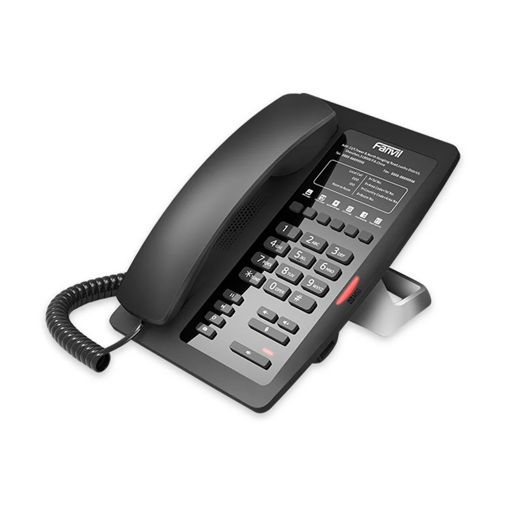 Оригинальный высококлассный IP телефон H3 HD Voice Enterprise Phone с 6 мягкими клавишами