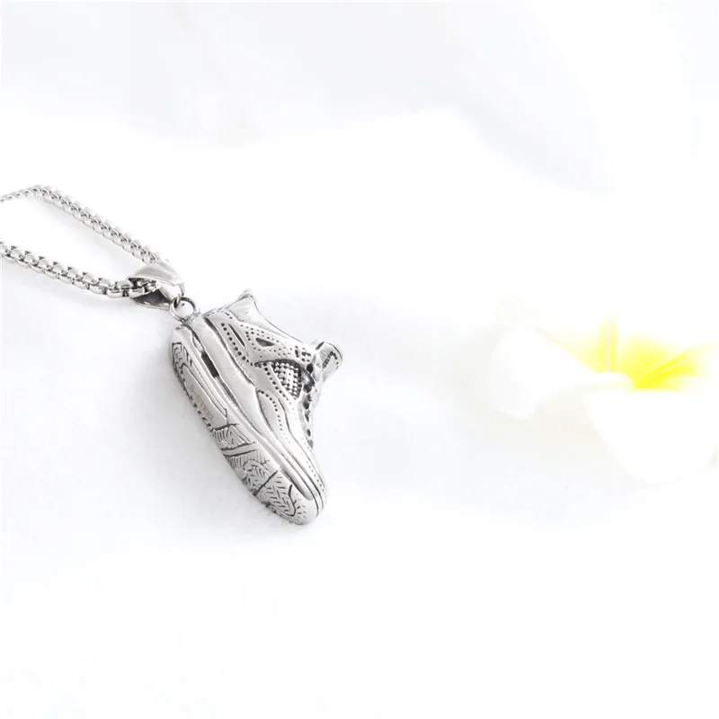 

Vintga Punk 316L Stainless Steel Shoe Pendants Necklace Charm Men Fashion Jewelry New Arrival Product