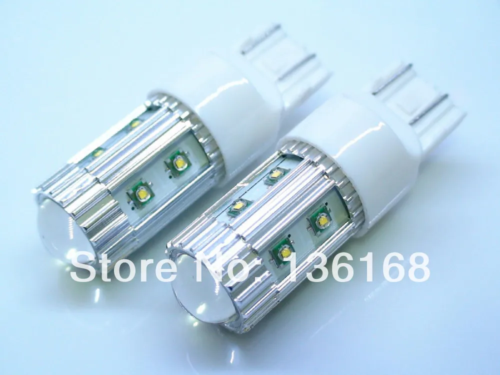 

Free Shipping TWO WHITE 50W High Power 10x Cree XP-E Chips 7440 7443 Car Turn Signal Lights
