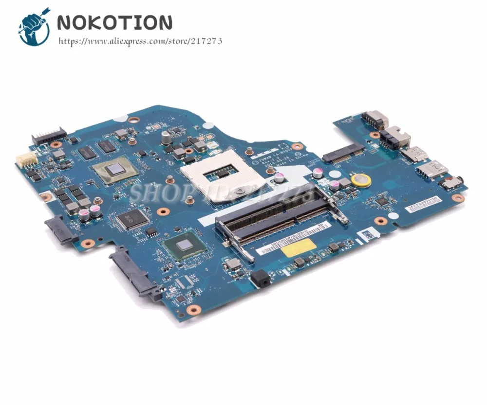 Материнская плата NOKOTION для ноутбука Acer aspire E5-572G материнская HM86 DDR3L GT840M 2 Гб Z5WAW LA-B702P