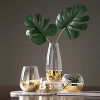 modern minimalist light luxury glass vase decoration nordic home living room table flower arrangement water flower
