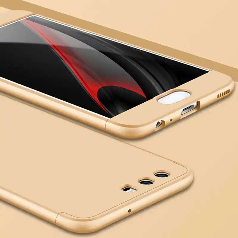 Mokoemi Мода 360 полная защитная Броня 5," для huawei P10 чехол для huawei P10 Plus чехол для телефона чехол - Цвет: Gold Gold