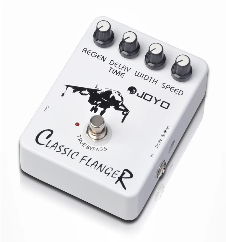 

JOYO JF-07 Classic Flanger Guitar Effect Pedal 4 Adjusting Knobs Metallic Flanger Tone True Bypass