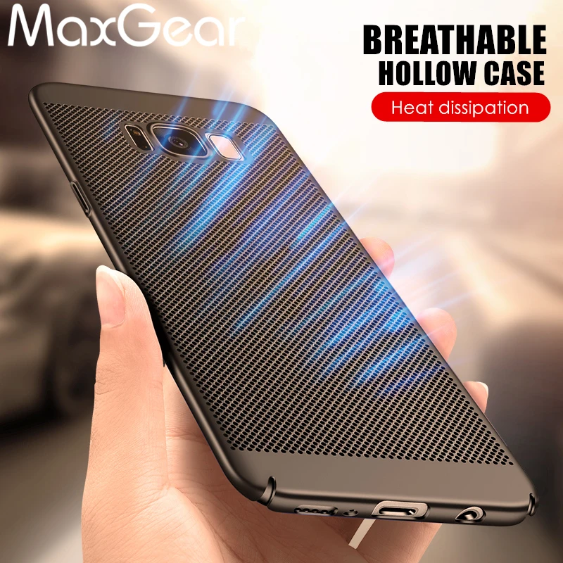 Роскошный чехол MaxGear для Samsung Galaxy S8 S8Plus жесткий Теплоизоляционный тонкий защитный