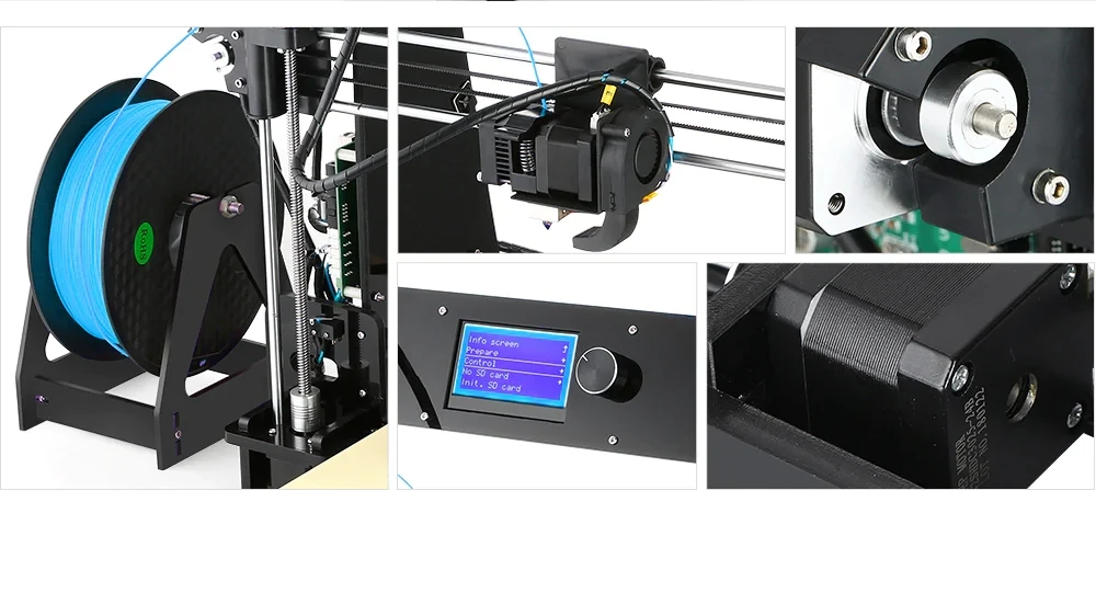 3D Printer DIY with Resume Print 220 240mm Rapid Heating Extremely Precise V-Slot Prusa i3 Support PLA ABS for Home | Компьютеры и