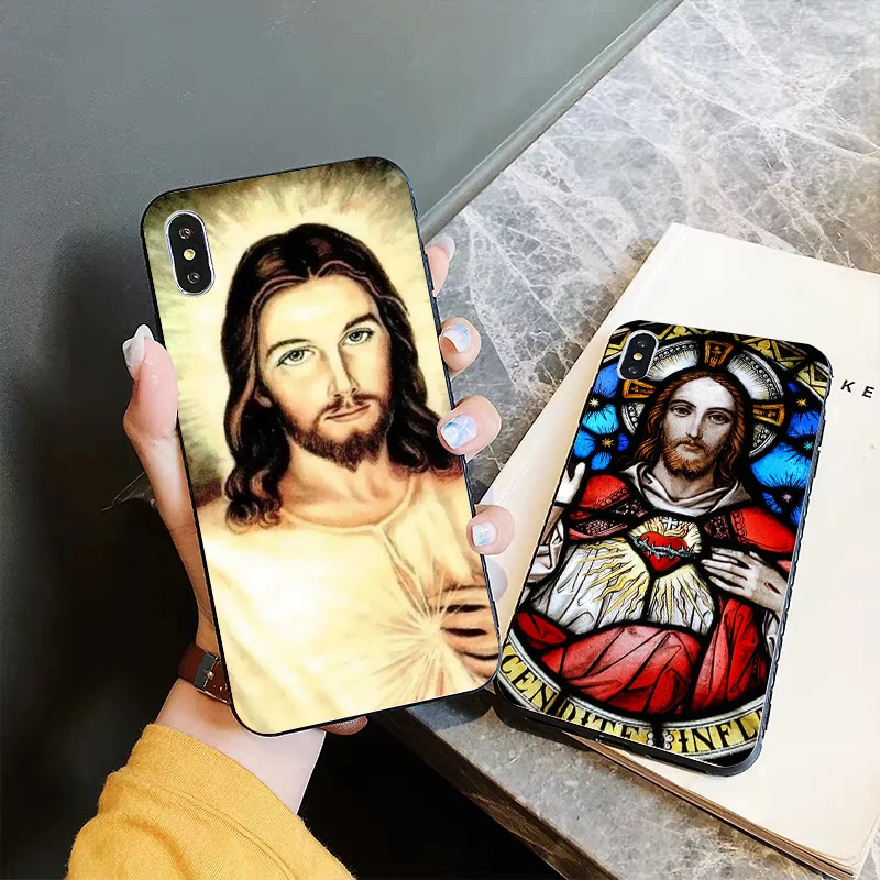 Силиконовый чехол Divine Mercy Jesus Cross для iPhone 5 5S 6 6S Plus 7 8 11 Pro X XS Max XR | Мобильные телефоны