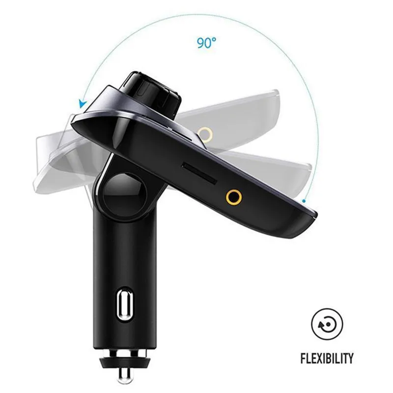 FM передатчик Bluetooth модулятор громкой связи Автомобильный MP3-плеер Поддержка USB Flash