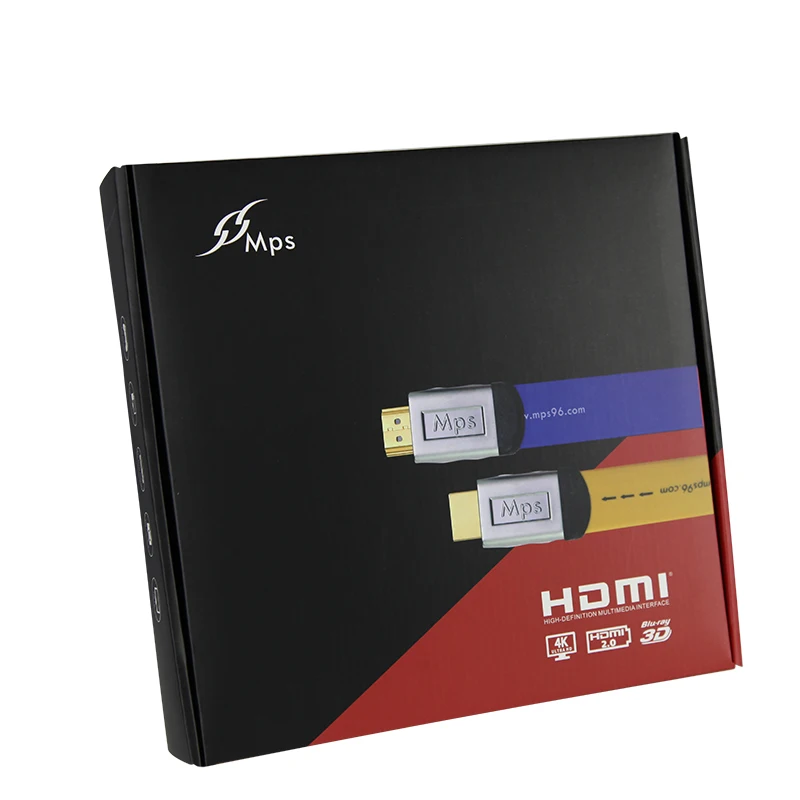 MPS HD-230 HiFi 99.9997% OFC 24K позолоченный штекер HDMI-совместимый 2 0 4K 3D 24AWG HD X 2K Аудио возврат