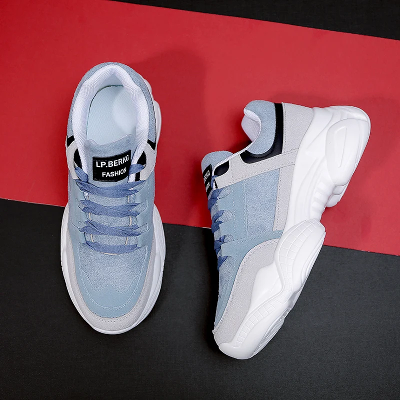 Женские кроссовки на массивной подошве RASMEUP весенние удобные белые платформе