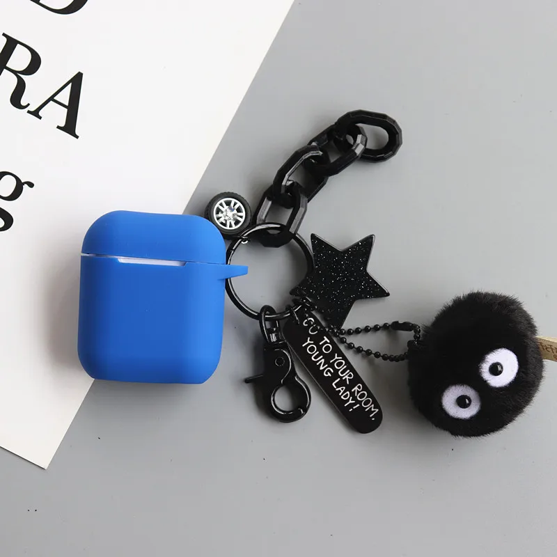 Симпатичные Susuwatari Струны для airpods наушники мягкая сумка Универсальный телефон