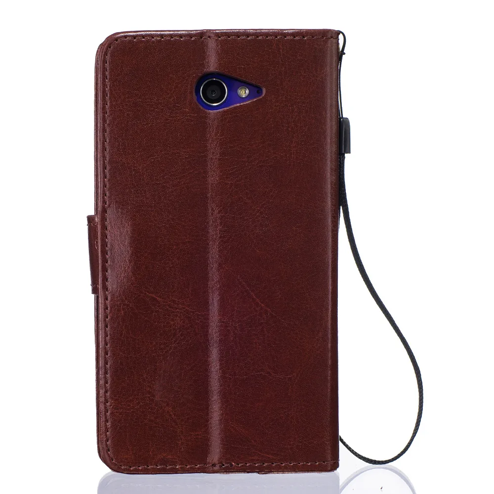 For Sony Xperia M2 Aqua Case Cartoon Pattern Card Holder Leather Wallet Flip Cover Inner TPU |