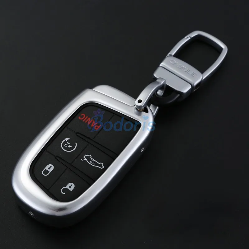

For Jeep Grand Cherokee 2014 2015 2016 2017 2018 Titanium Alloy Key Chains Case Ring Cover Car Styling Accessories
