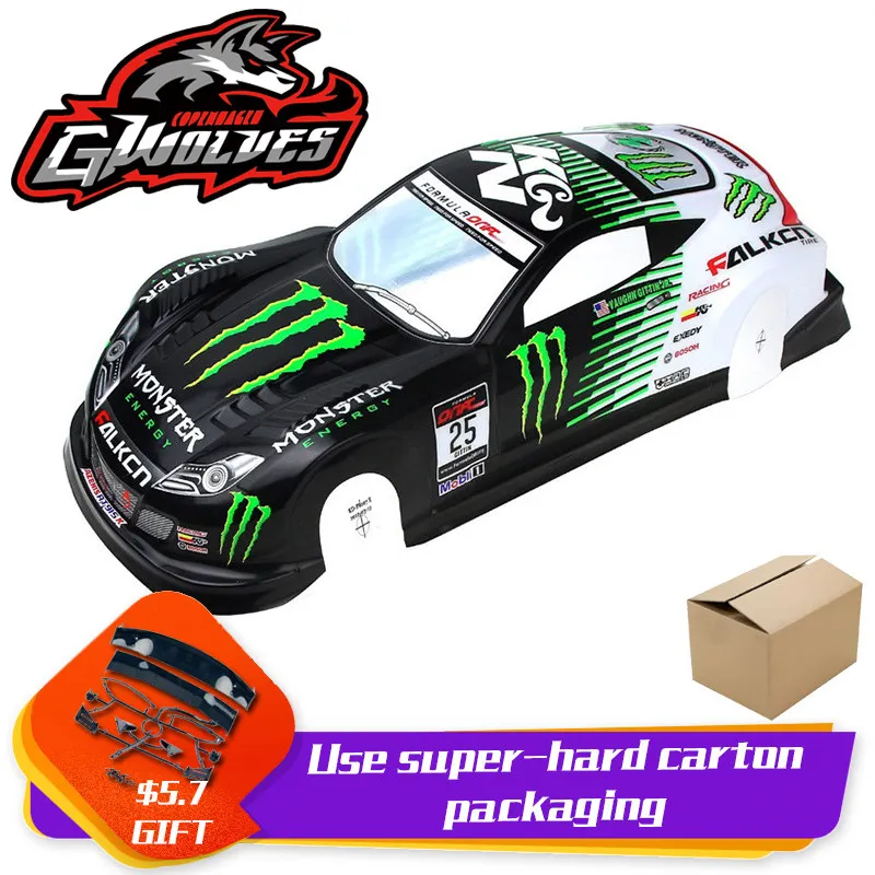10 37 видов 1/10 RC автомобиль 195/190 мм ПВХ Окрашенный корпус с хвостом для 1:10 RC хобби гоночный Дрифт автомобиль hsp yokomo hpi ZD TAMIYA - Цвет: 10