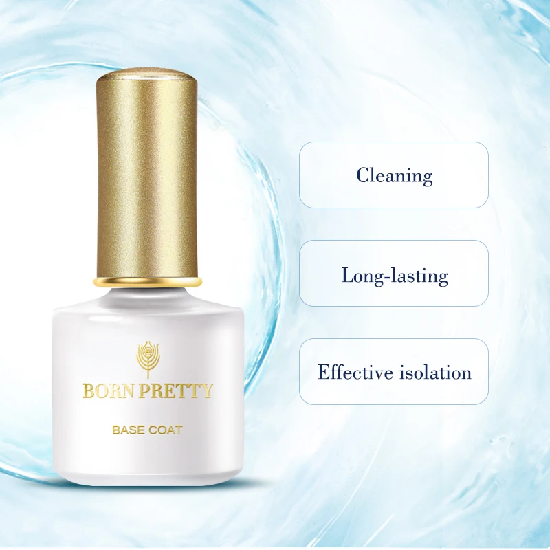 BORN PRETTY Base Top Coat Gel Nail Polish 6ml Matte Gel Gel Varnish Manicure Reinforcement Gel Peel Off Varnishe Nail Art Design