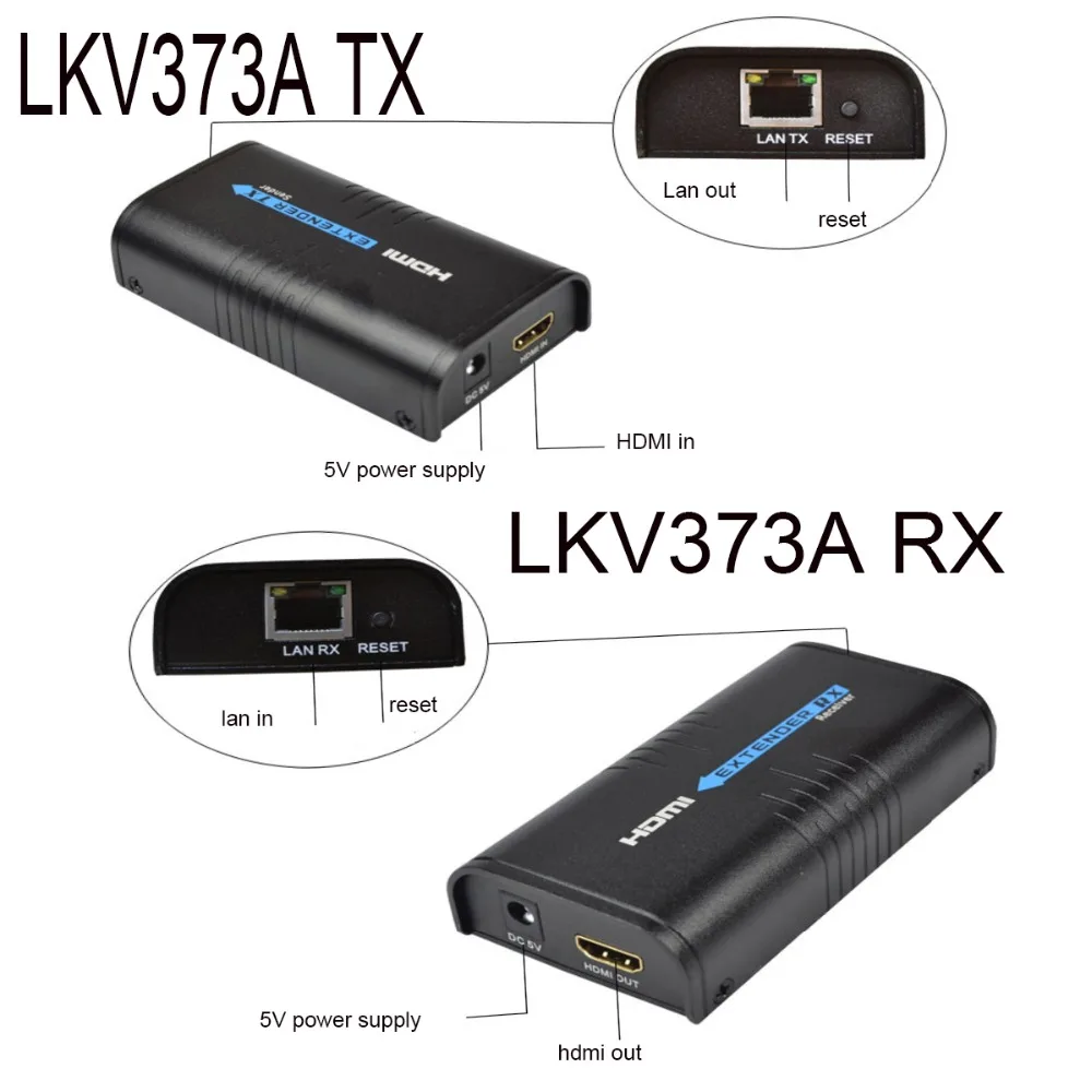 До 120 м HDMI удлинитель LKV373A передатчик или приемник только V3.0 1080P cat5e/6 кабель