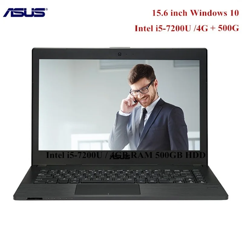 Ноутбук ASUS P2540UV7200 15 6 дюймов Windows 10 Pro Intel i5 7200U двухъядерный 2 5 ГГц 4 Гб ram 500 HDD ноутбук