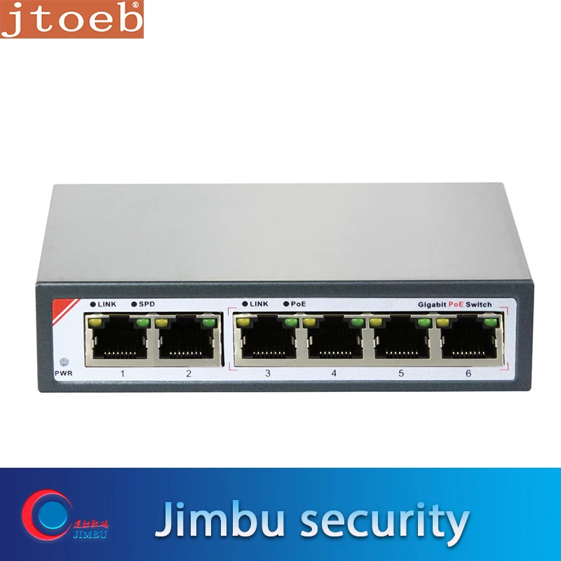 Лидер продаж 6 портовый коммутатор Gigabit PoE с 4 портами s POE33064P|Коробки передач и