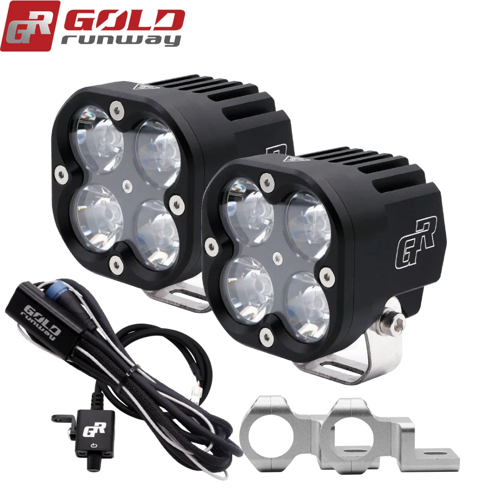 Goldrunway мотоцикл Точечный светильник головной светильник фары GR-X4 XPL 40 Вт Led супер светильник Dc12V Универсальный Мотокросс вспомогательный светильник