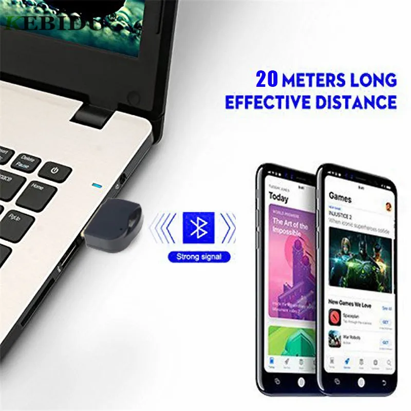 Kebidumei беспроводной Bluetooth 4 0 адаптер USB ключ передатчик приемник Двойной режим для