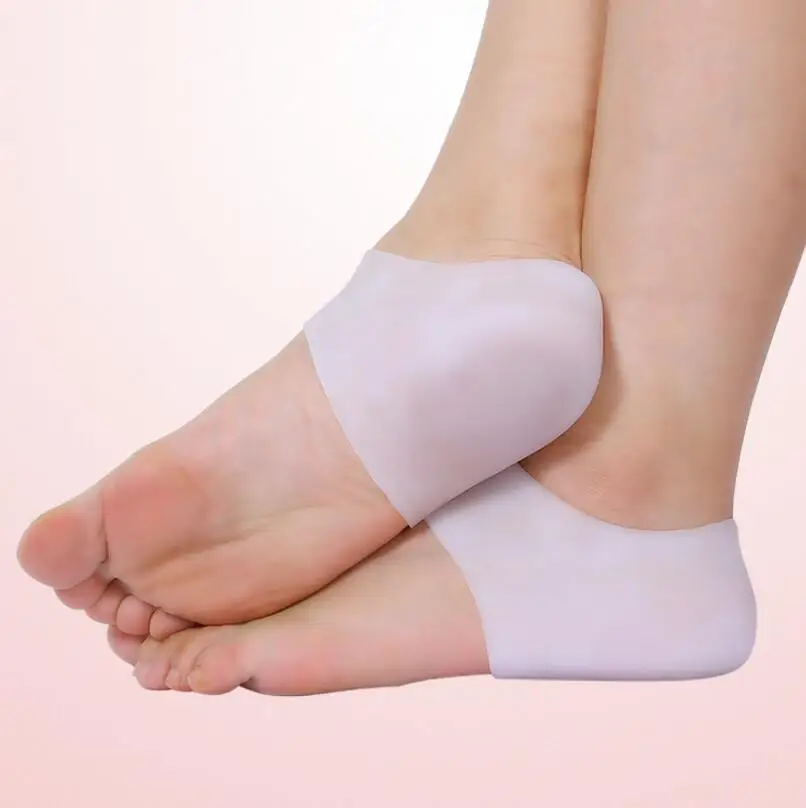 売却 卸売200ピース/ロット(100 Pairs)繊細なシリコーン保湿ジェルヒールソックス好きひび割れ足スキンプロテクター