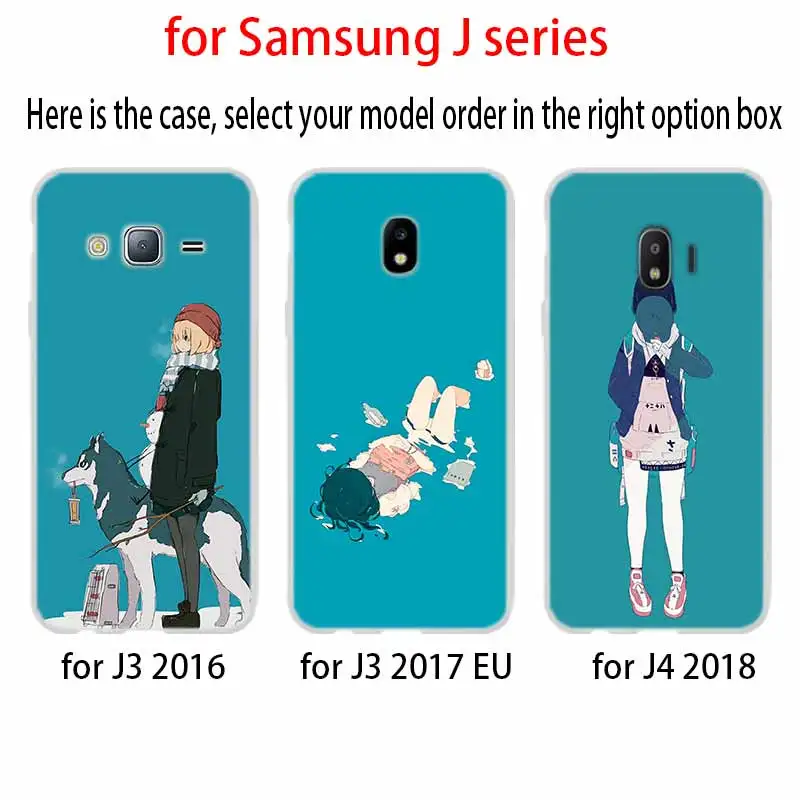 Модный чехол для телефона в японском стиле девушек Samsung Galaxy j6 J8 J7 J5 J3 J4 Plus 2018 2017 2016