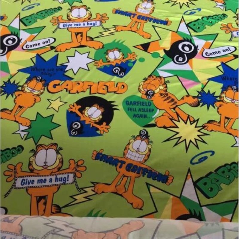 Мультфильм ткань из чистого хлопка трикотажные ткани лоскутное печати зеленый