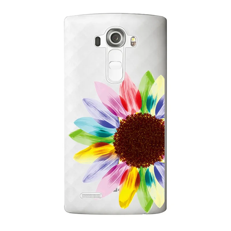 Мягкий прозрачный чехол для телефона из ТПУ с изображением подсолнуха LG G3 G4 G5 V10 K3