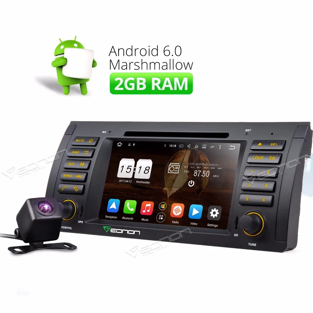 1DIN 7 &quotAndroid 6.0 Octa core Стерео DVD GPS навигации головное устройство indash Радио Bluetooth для