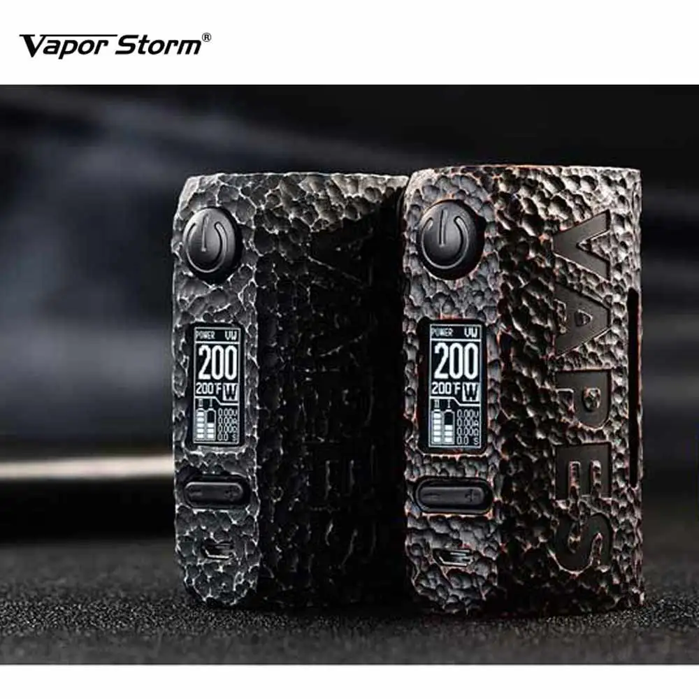 E-cigs Vapor Storm Puma Stone Mod Max 200w bypass/ss 8 different Modes ecigarette boxing mod Vape By Dual 18650 Battery | Электроника