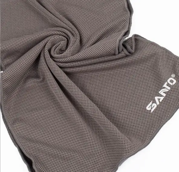 Gray Наружное спортивное полотенце Санто 100x30 см полимид супер охлаждающее спортивное полотенце для мужчин и женщин быстросохнущее полотенце для бега - Цвет: Gray