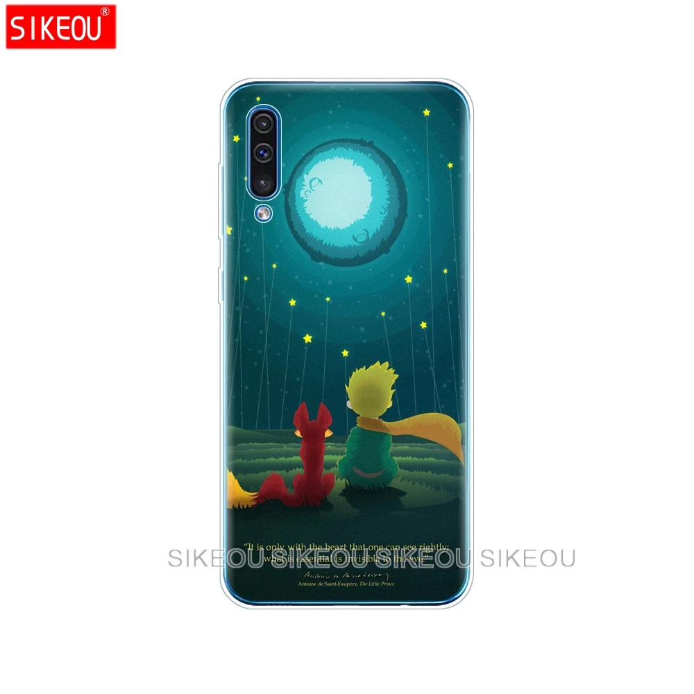 Чехол для Samsung Galaxy A50 силиконовая мягкая прозрачная задняя крышка из ТПУ телефона