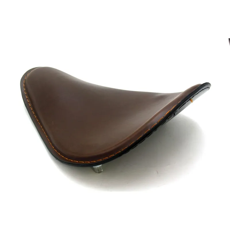 New Motorcycle Brown Slimline Spring Solo Seat for Harley Sportster Chopper Bobber Custom 883 XL |