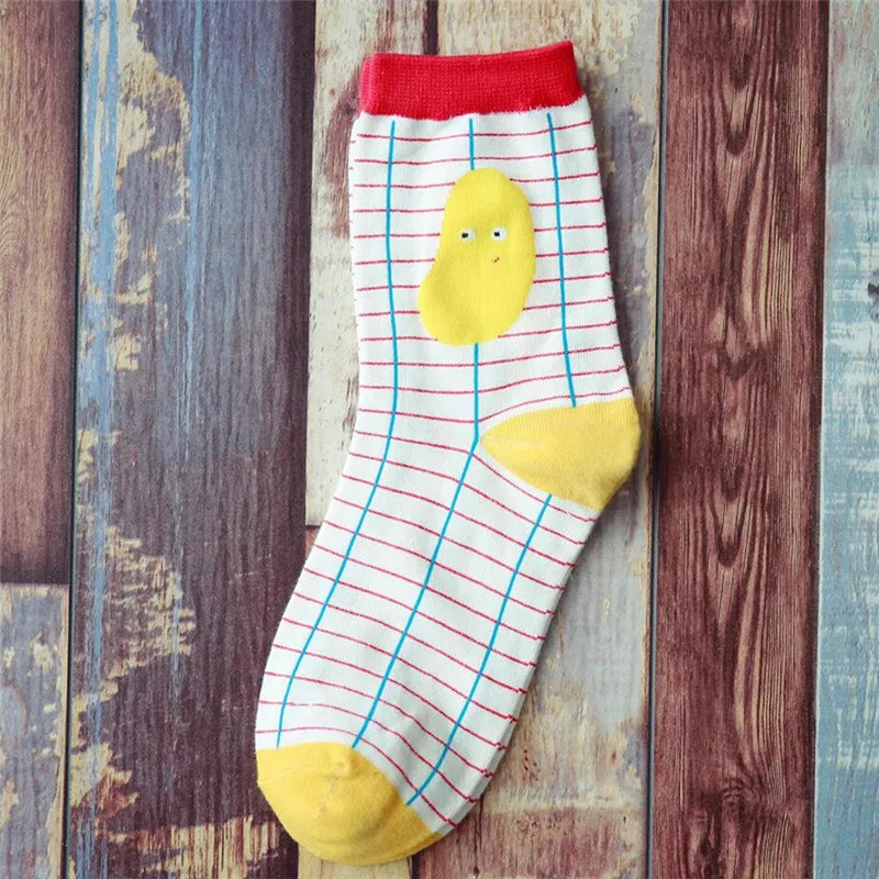 Новое поступление женские разноцветные хлопковые носки 4 пары/партия|fruit socks|socks