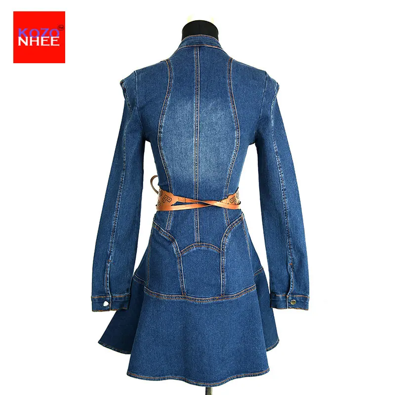 Новинка хит продаж стрейчевое женское джинсовое платье тонкое эластичное с