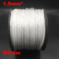 1roll 1 5mm2 pvc 3mm id white handwriting ferrule printing machine number plum tube wire sleeve blank cable marker