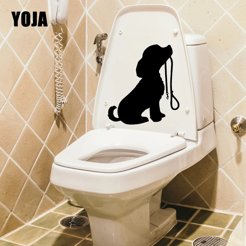 YOJA 20.2X21.9CM милые наклейки на стены Туалет Стикеры фрески для домашнего декора