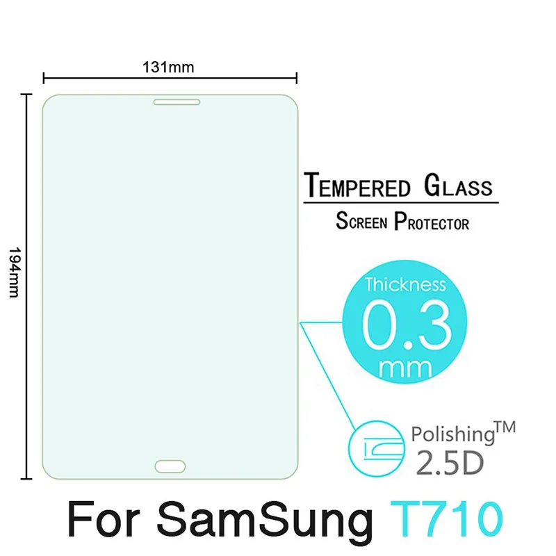 

9H Premium Tempered Glass For Samsung Galaxy Tab S2 8.0 T710 T715 Clear Screen Protector Tablet Protective Film 2.5D For T719N