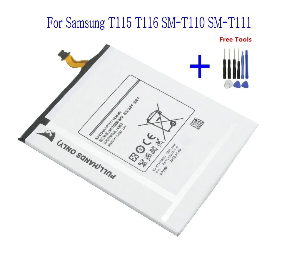 2019 новые 1x3600 мА/ч EB BT116ABE запасная батарея для Samsung Galaxy Tab Tablet 3 Lite 7 0 3G T115 T116 T110 T111 +