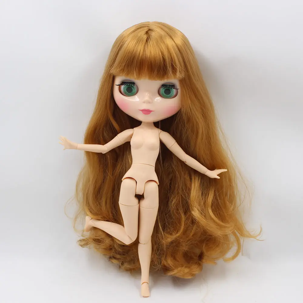 Ледяной DBS Blyth кукольные 1/6 bjd 30 см шарнирное тело натуральную кожу каштановые