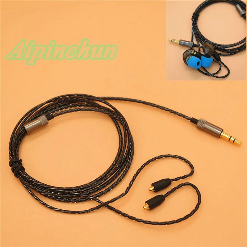 Кабель для наушников Aipinchun MMCX Shure SE215 SE535 SE846 SE425 SE315 Westone W60 W50 W40 UE900 T100 XBA-Z5 um pro |