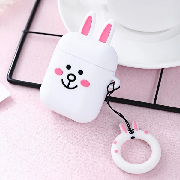 Style 8 3D милый мультяшный беспроводной Bluetooth чехол для наушников для Apple Airpods силиконовый чехол для наушников s для Airpods 2 защитный чехол - Цвет: Style 8