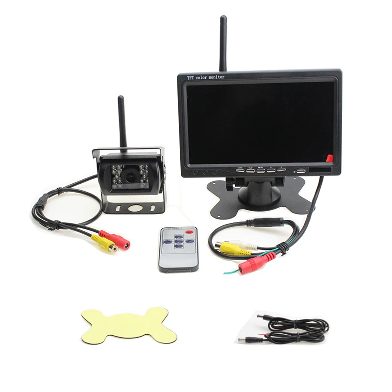 

Auto Parking Assistance System 2.4 GHz Wireless Rear View Camera For Trucks And 7 inch Car Monitor Fit For Auto Truck Van Bus