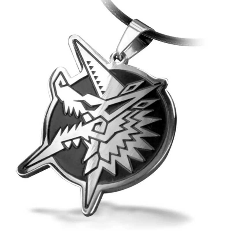 Bahamut Monster Hunter Thunder Wolf ожерелье с кулоном дракона бесплатно цепочкой реквизит для