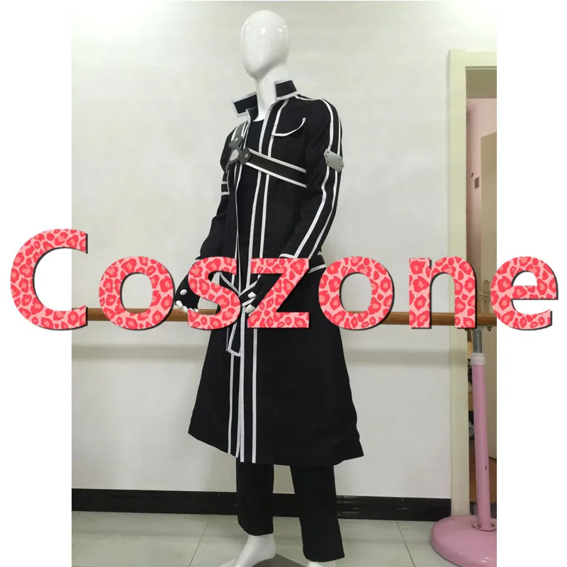 Sword Art Online костюм Кирито для косплея взрослых на Хэллоуин карнавал вечеринку