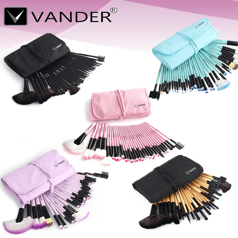 Набор кистей для макияжа Vanderlife 24/32 шт. косметических тональных теней век Kabuki