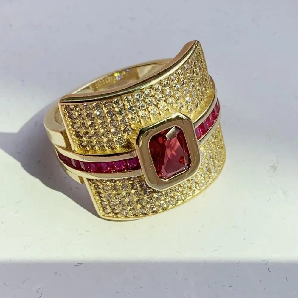 2019 классические украшения барокко женское кольцо Настоящее серебро 925 проба