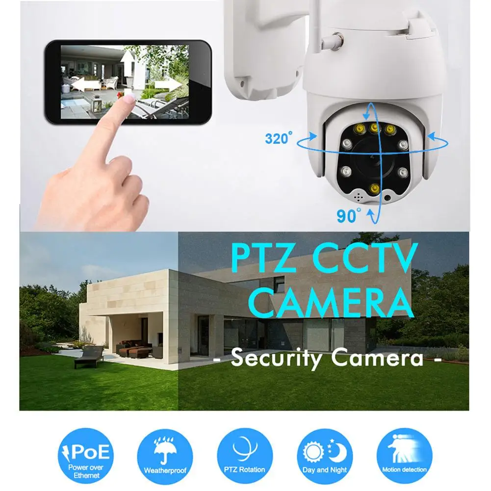 1080 P 2MP PTZ ip-камера наружная Onvif 30X зум водонепроницаемая Мини скоростная купольная камера 2MP 50 м P2P ночного видения CCTV камера безопасности